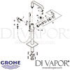 Grohe Allure Single-Lever Bath Mixer Floor Mounted Spares